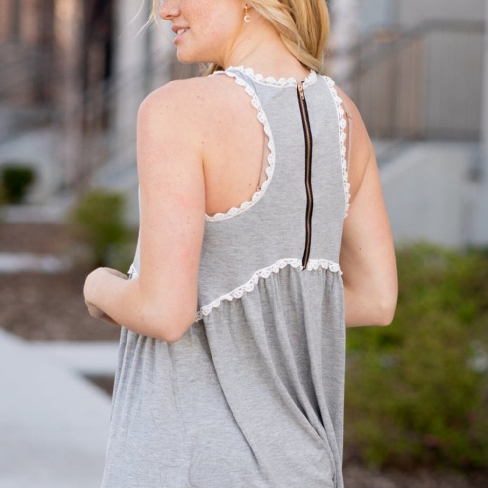 POL Anthropologie Babydoll Swing Tank - Picture 2 of 4